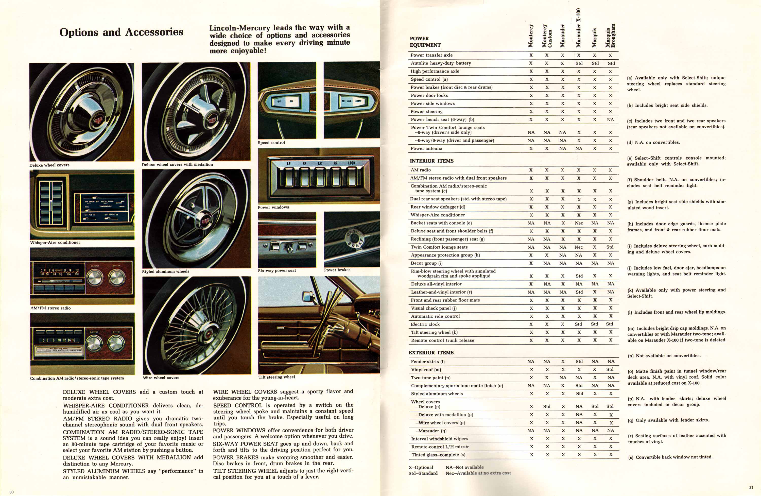 1969 Mercury Full Size Brochure Page 10